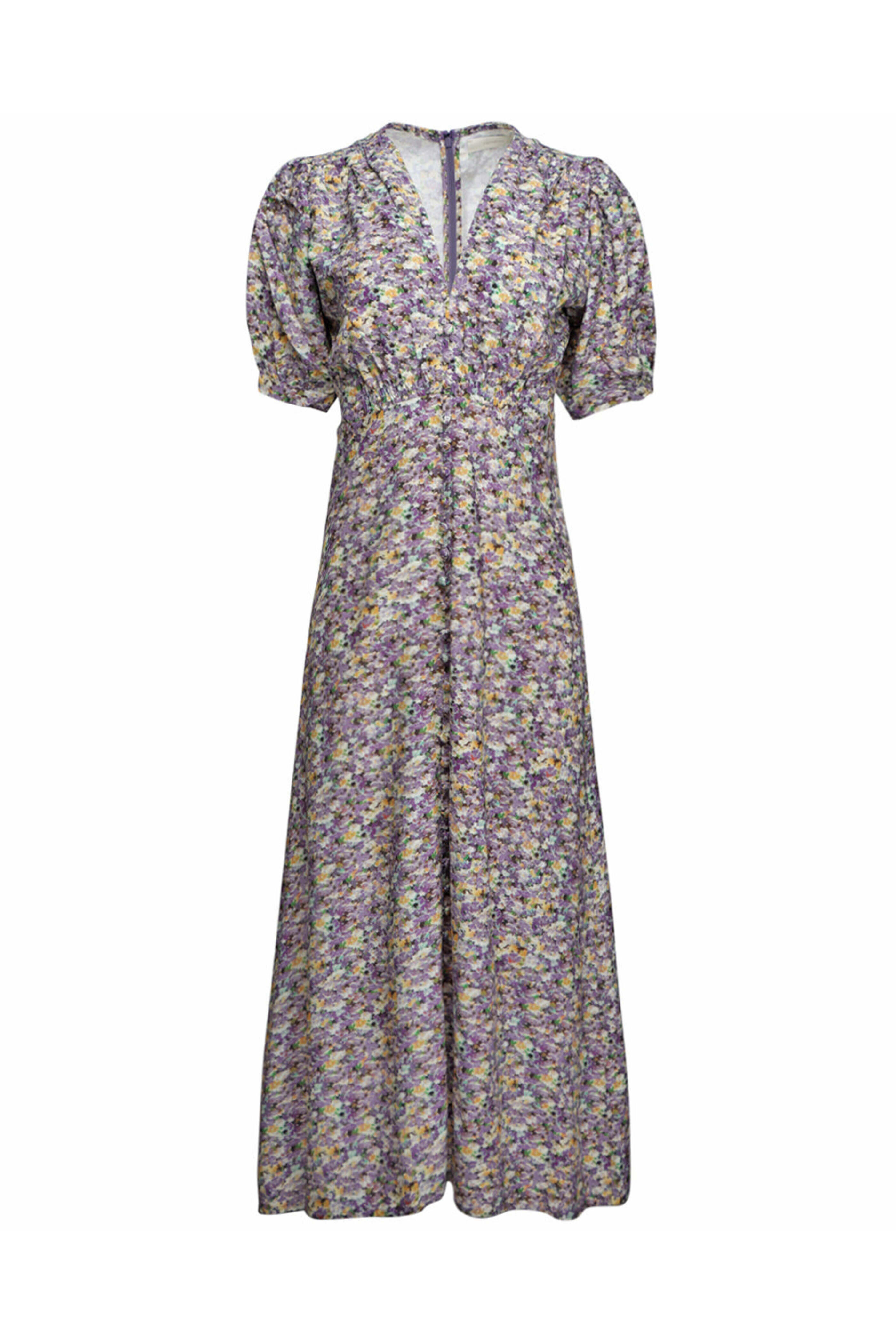 Faithfull The Brand - Purple Valerie Floral Bellavista Midi Dress