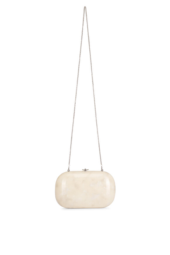Jeffrey Levinson Elina Plus Monet Light Sand & Silver Clutch - view 2