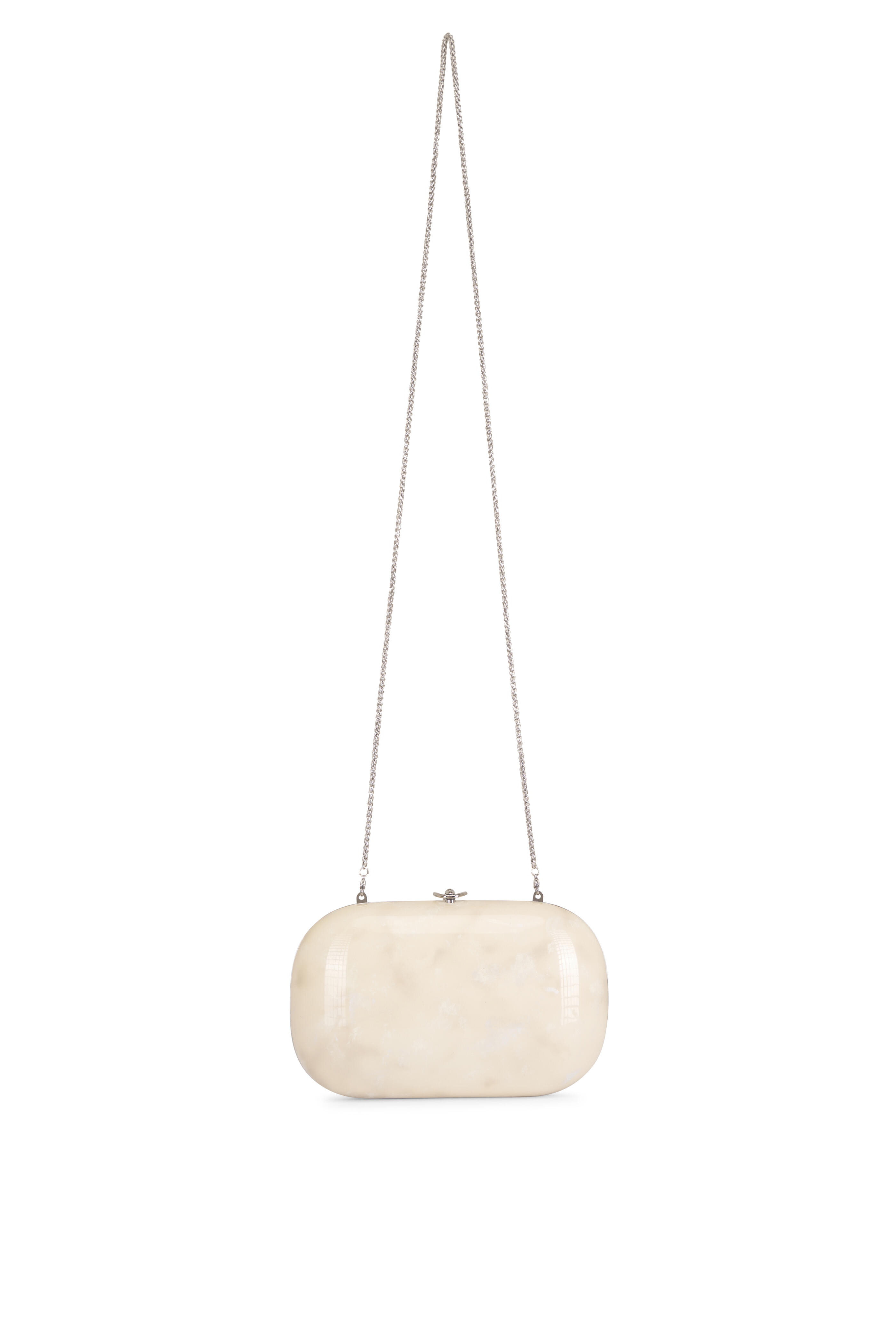 Jeffrey Levinson - Elina Plus Monet Light Sand & Silver Clutch - view 2