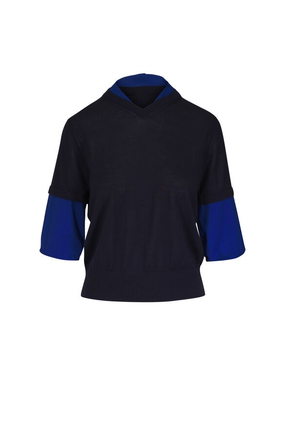 Dorothee Schumacher Chic Merino Ink Pullover Blouse - view 1