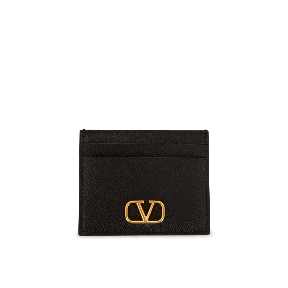 Valentino Garavani VLOGO - Credit card holder for Man - Black -  3Y2P0T83WAW0NO