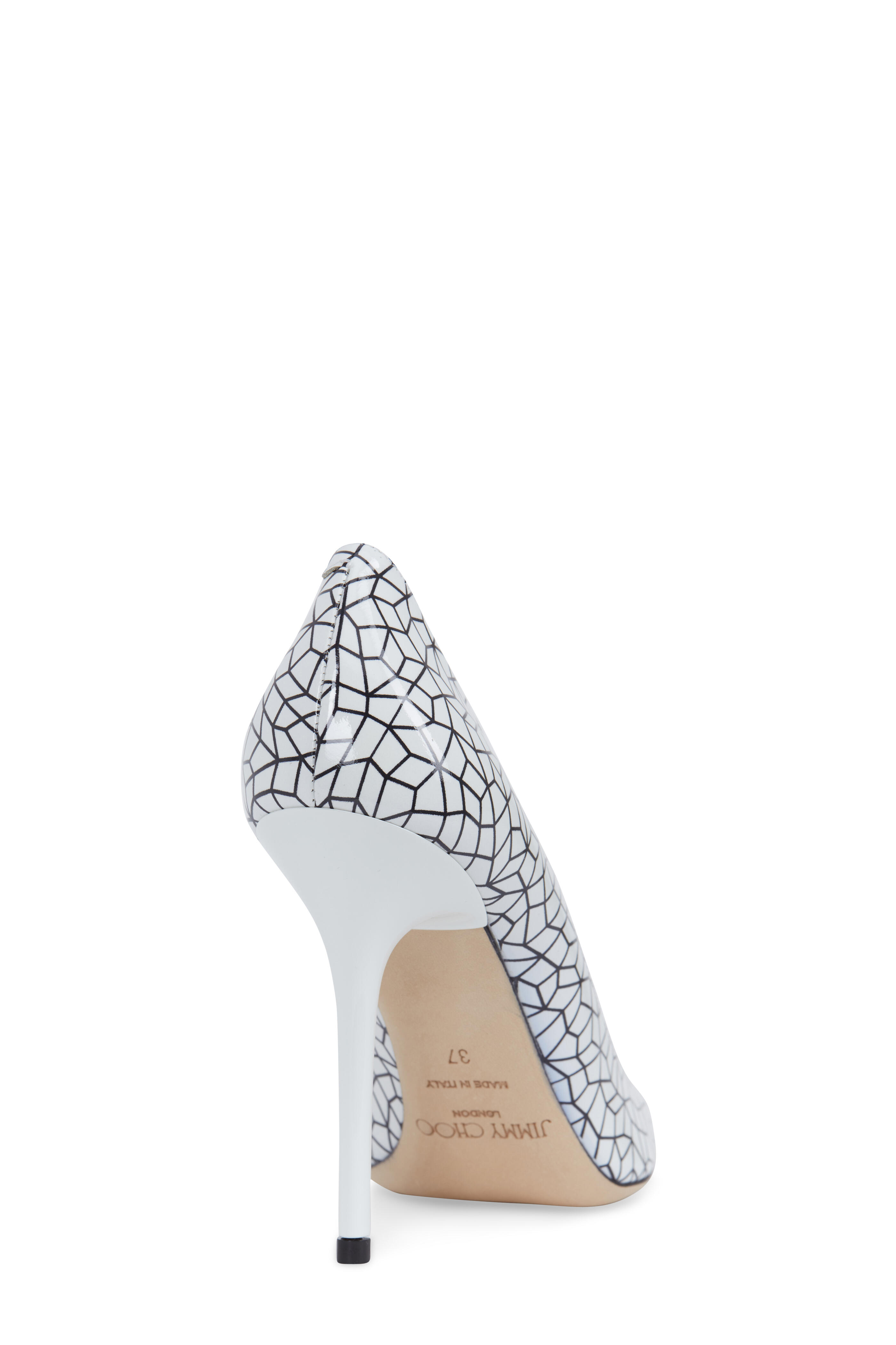 Jimmy Choo - Abel Graphic Patent Leather Pump,100mm