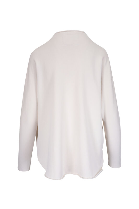 Frank & Eileen - Effie White Triple Fleece Funnel Neck Capelet