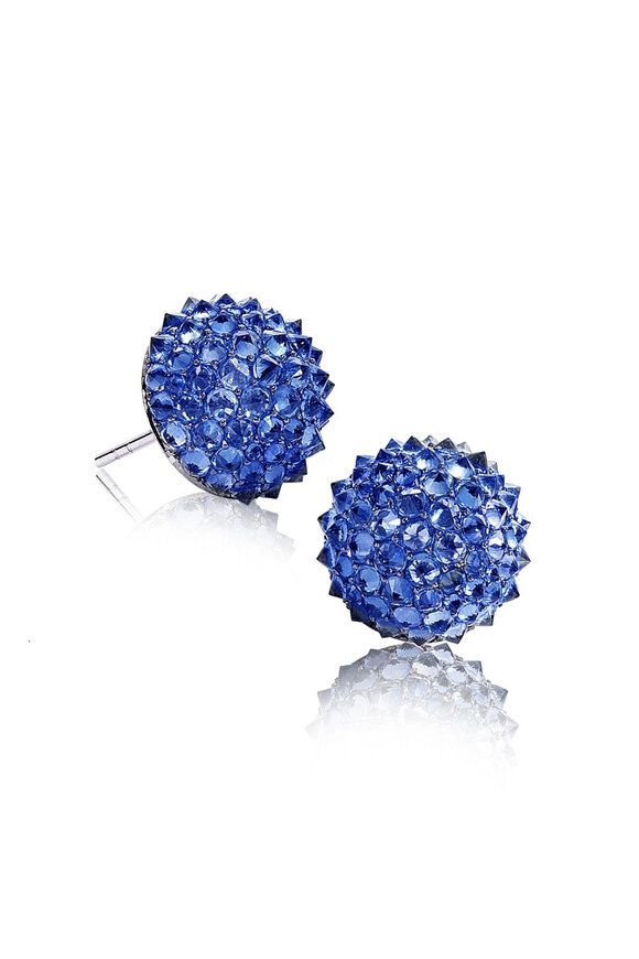 Nam Cho - Sapphire & Aquamarine Drop Earrings