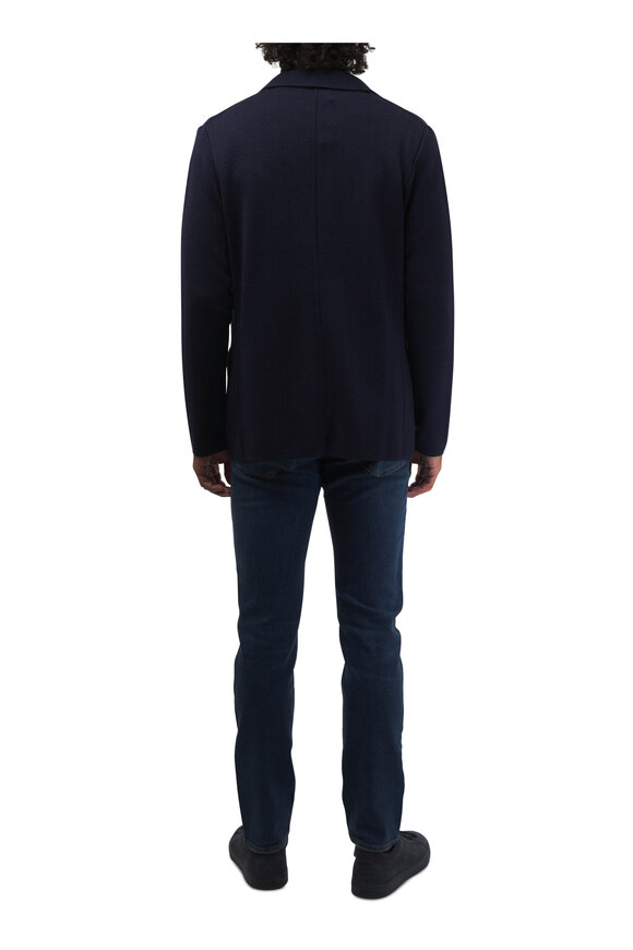 Patrick Assaraf - Black Merino Wool Cardigan