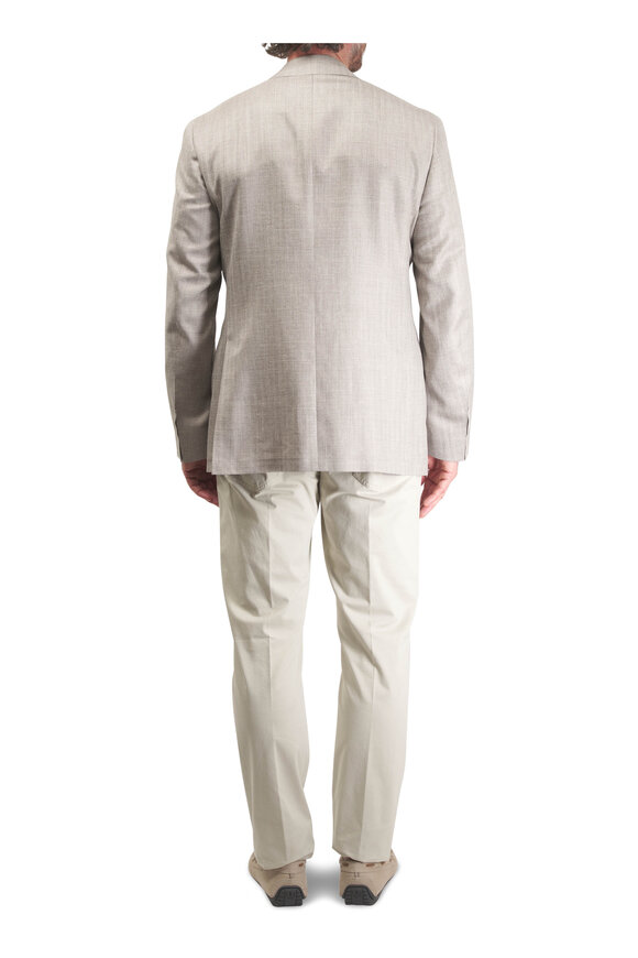 Marco Pescarolo Beige Supima Cotton Five Pocket Pant - view 6