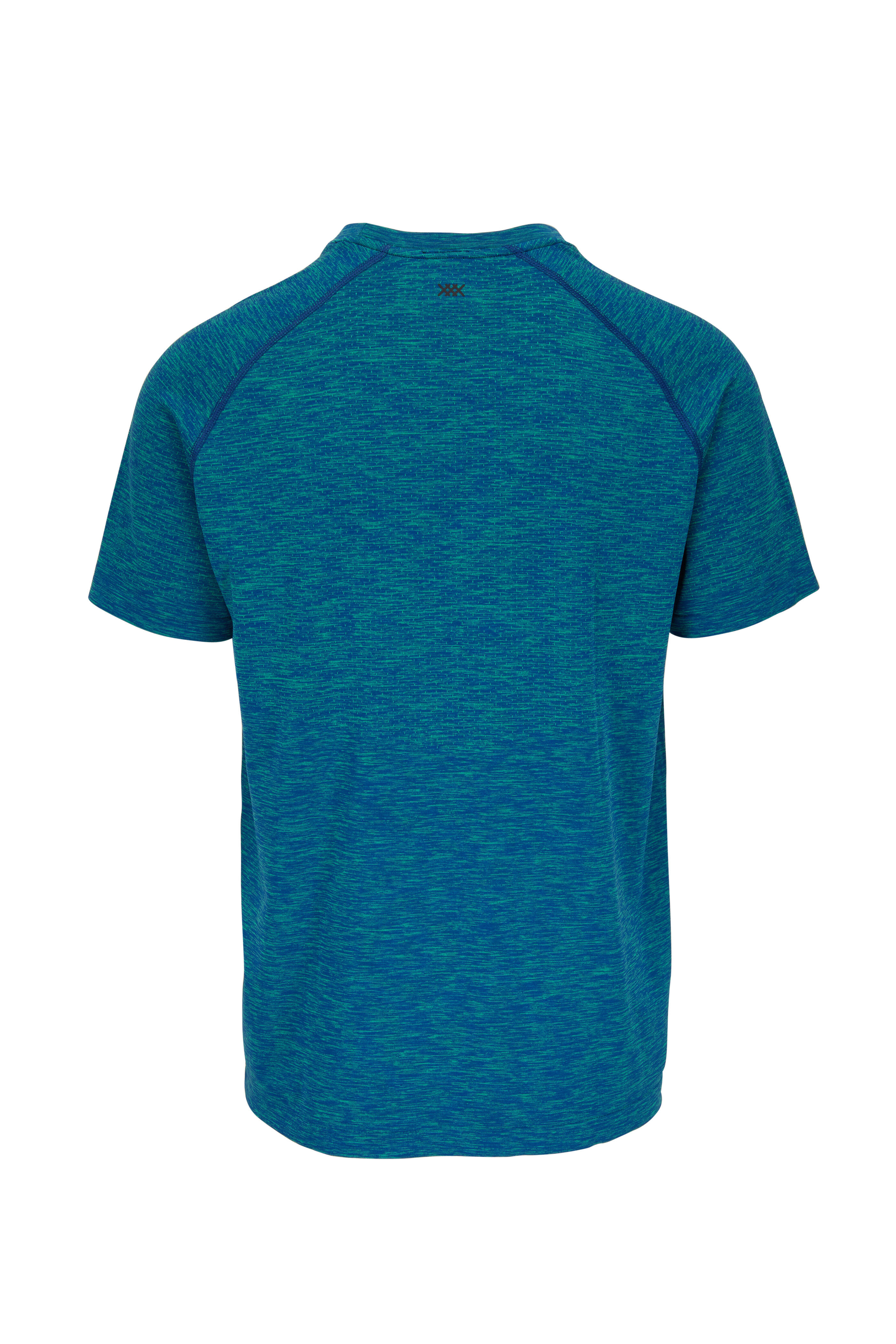 Rhone Apparel - Reign Tech Lime & Teal Mesh Short Sleeve Top