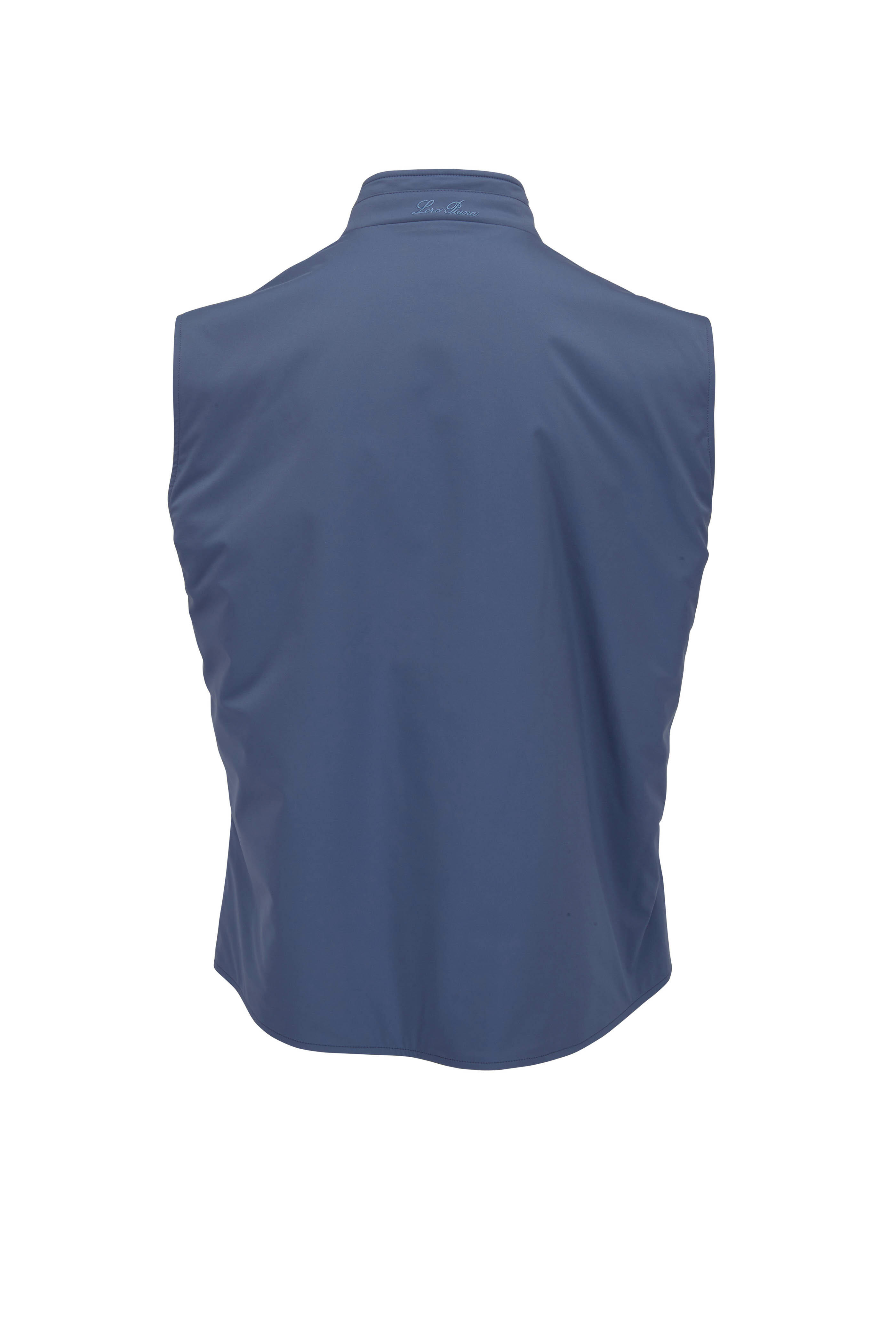Loro Piana - Powder Blue & Denim Reversible Storm System Vest