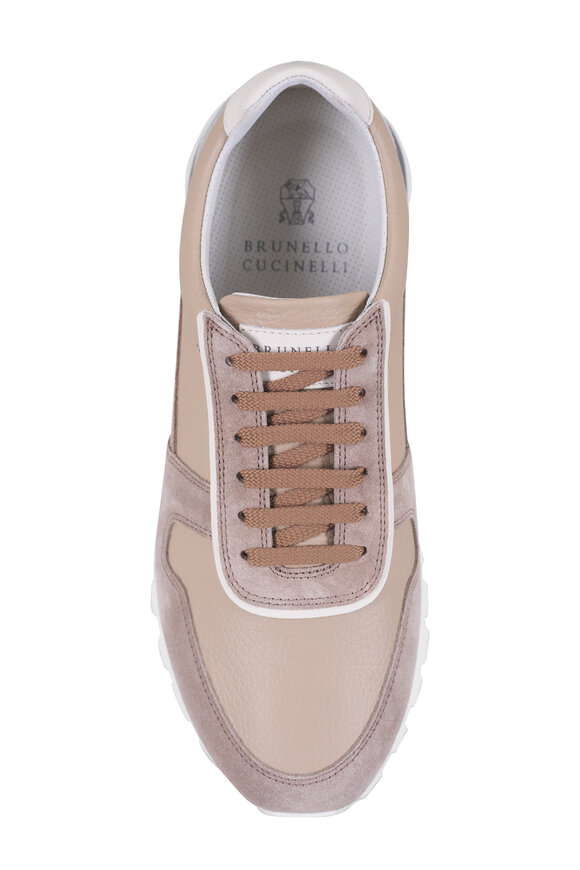 Brunello Cucinelli - Tan Suede Running Sneaker