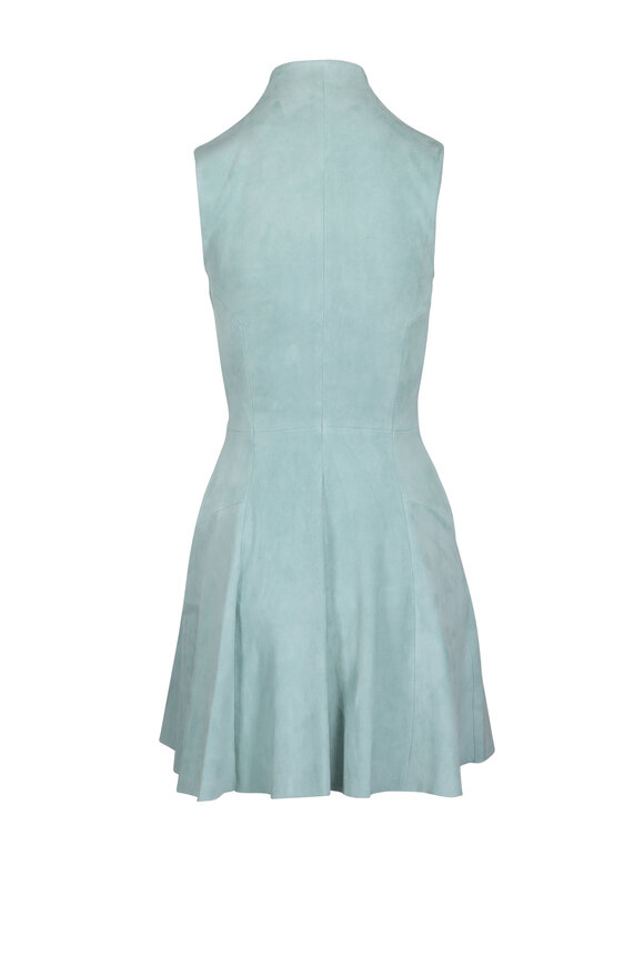 Jitrois Celadon Brigitte Zip Mini Dress - view 3