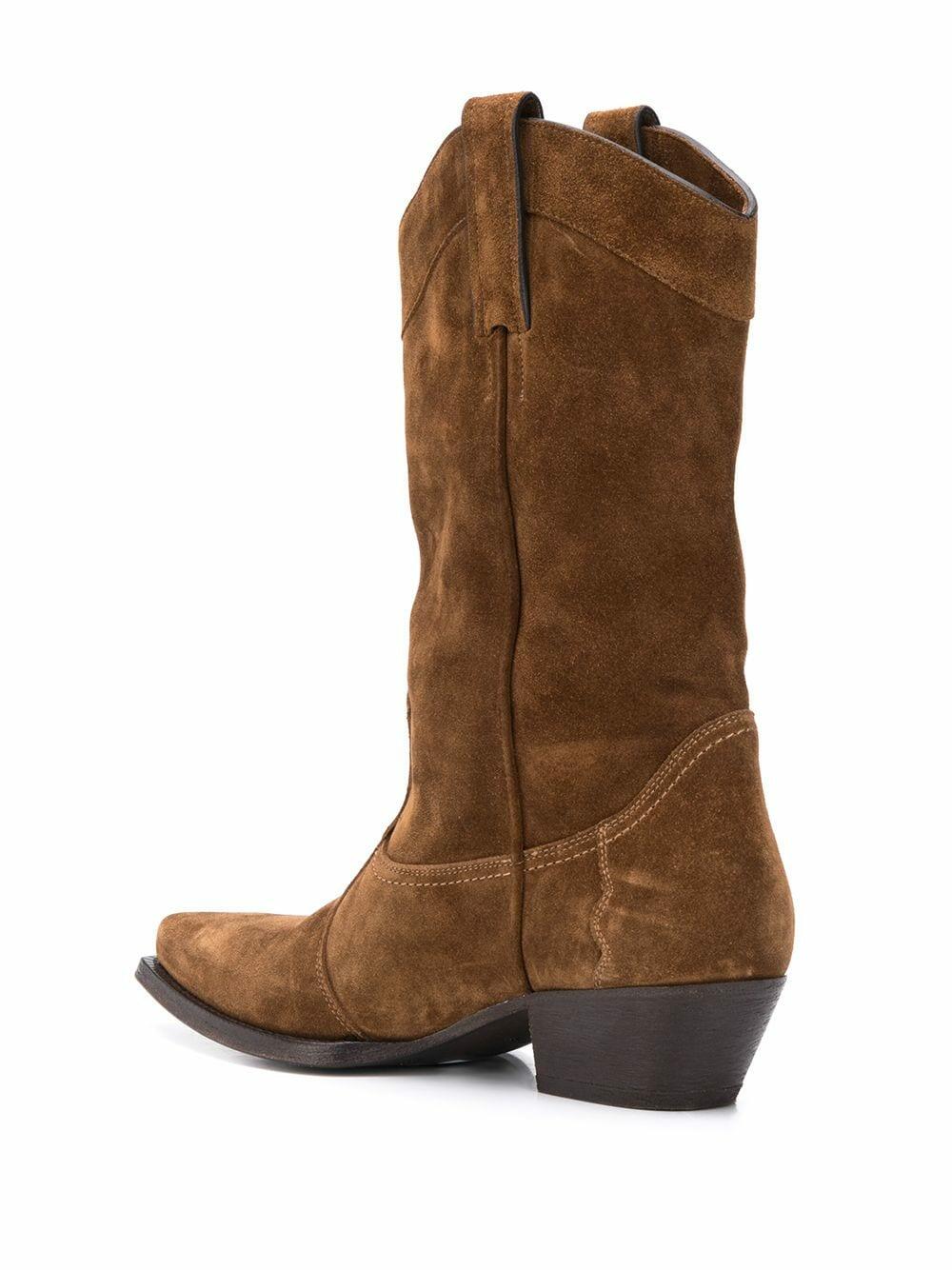Saint Laurent - Houston Land Suede Western Boot, 40mm
