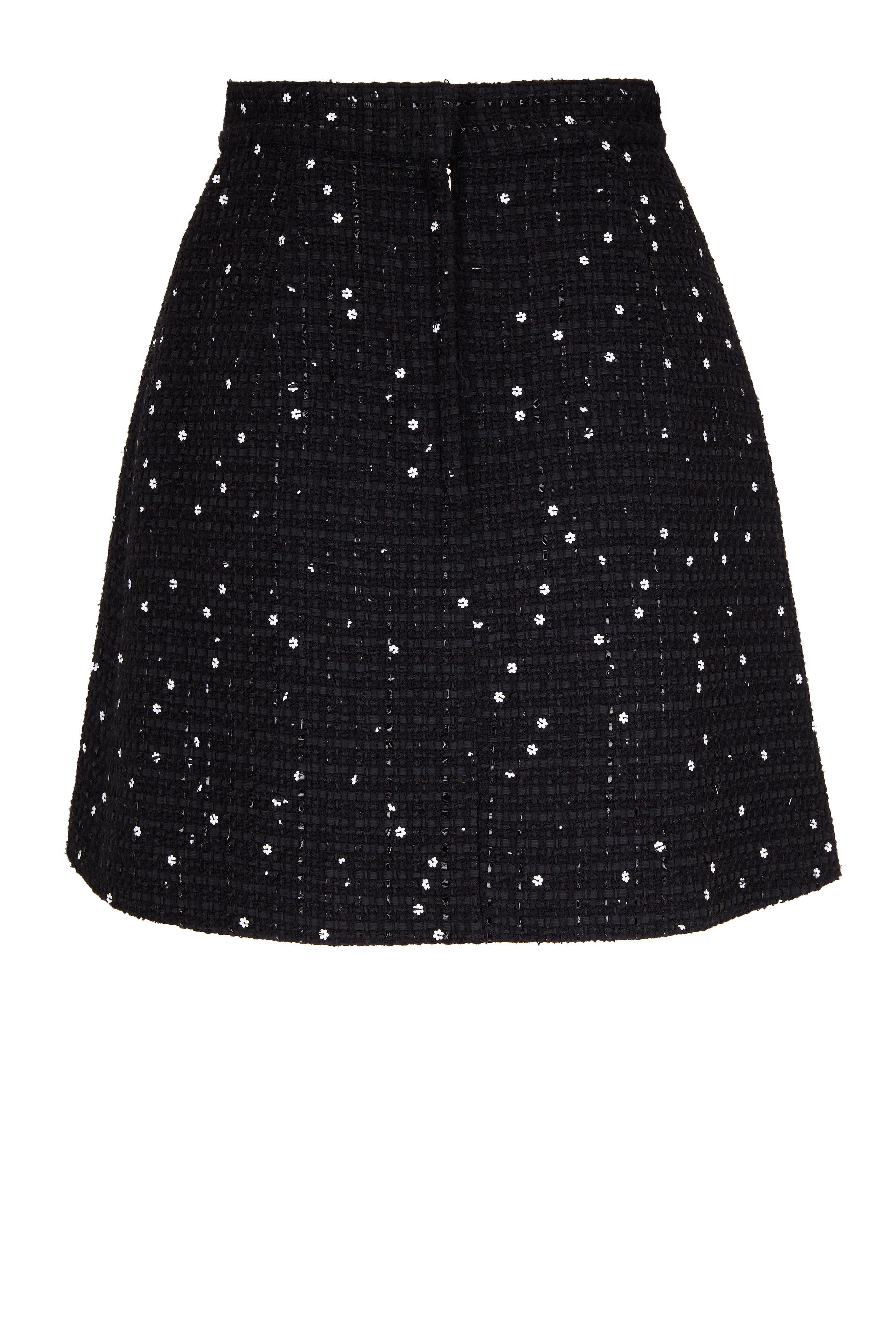 Adam Lippes - Black Starry Night Tweed Mini Skirt