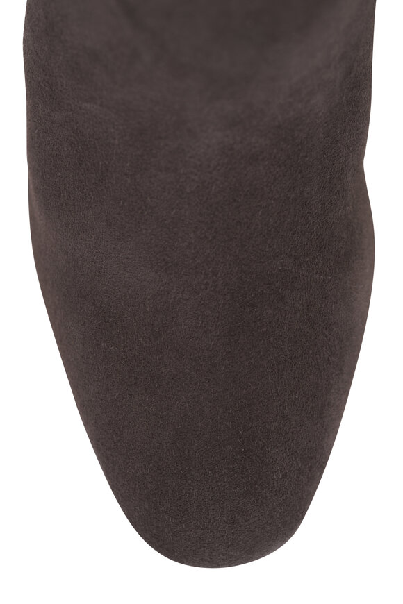 Aquazzura Indy Charcoal Suede Boot, 85mm - view 5