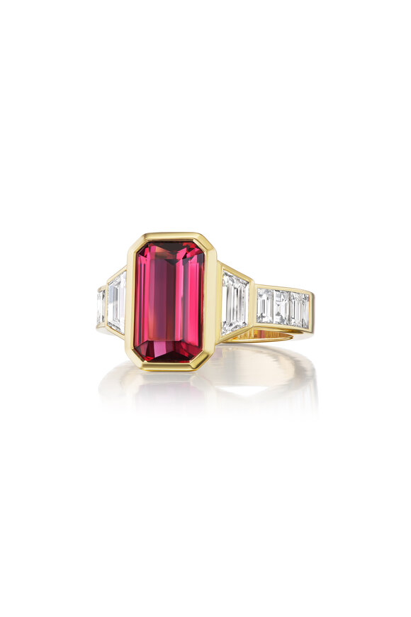 Nam Cho Diamond Tanzanian Red Spinel Ring