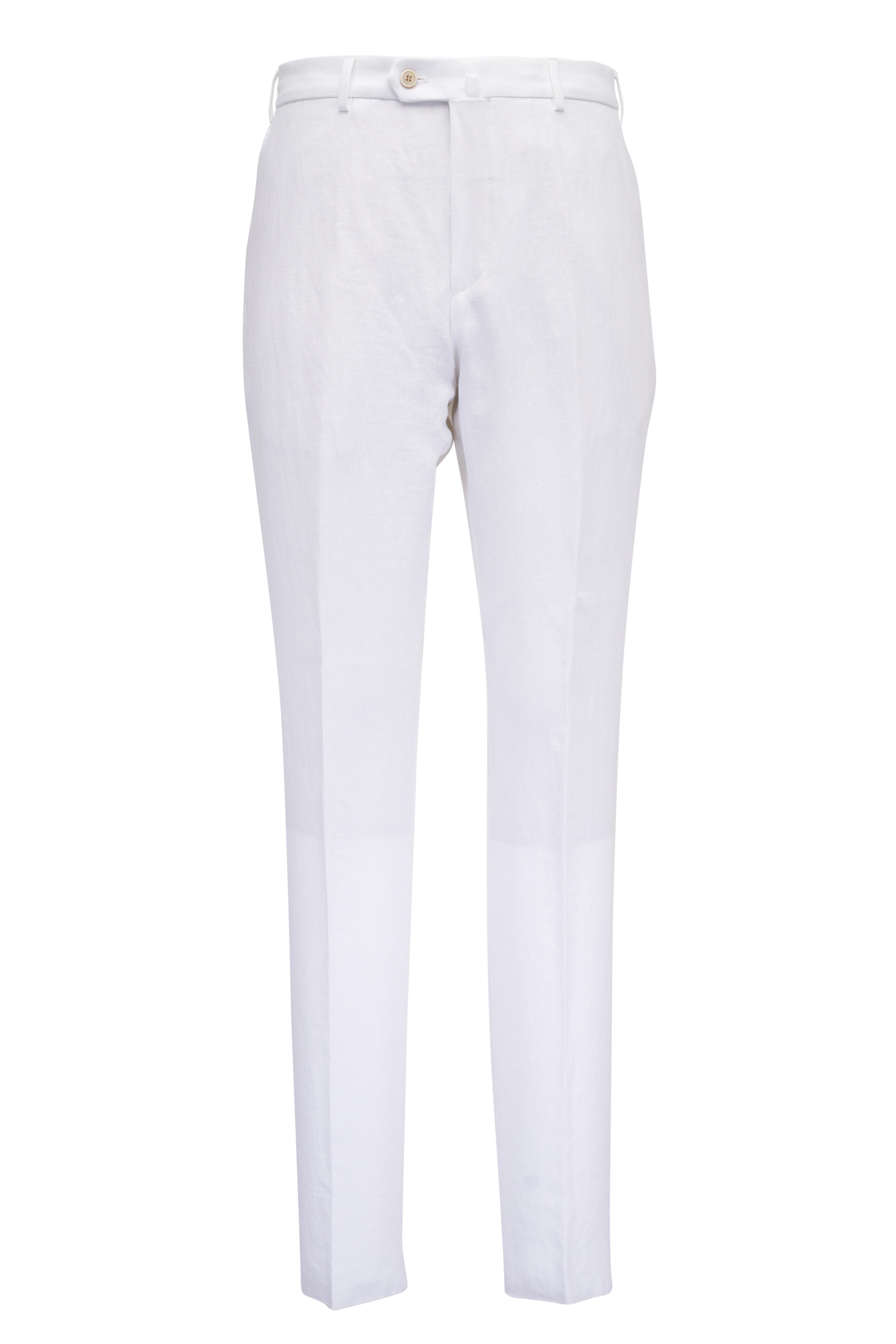 Loro Piana - Carlo White Linen Pant