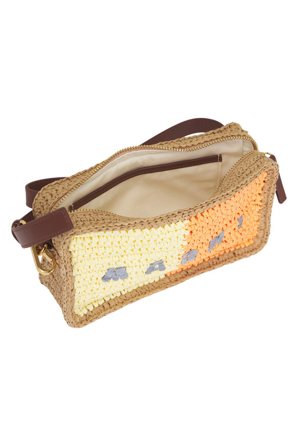 Marni Seaside Yellow & Orange Logo Camera Bag - view 4