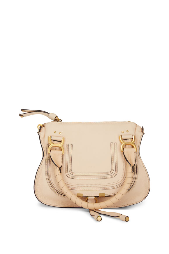 Chloé - Marcie Blondie Beige Leather Small Bag