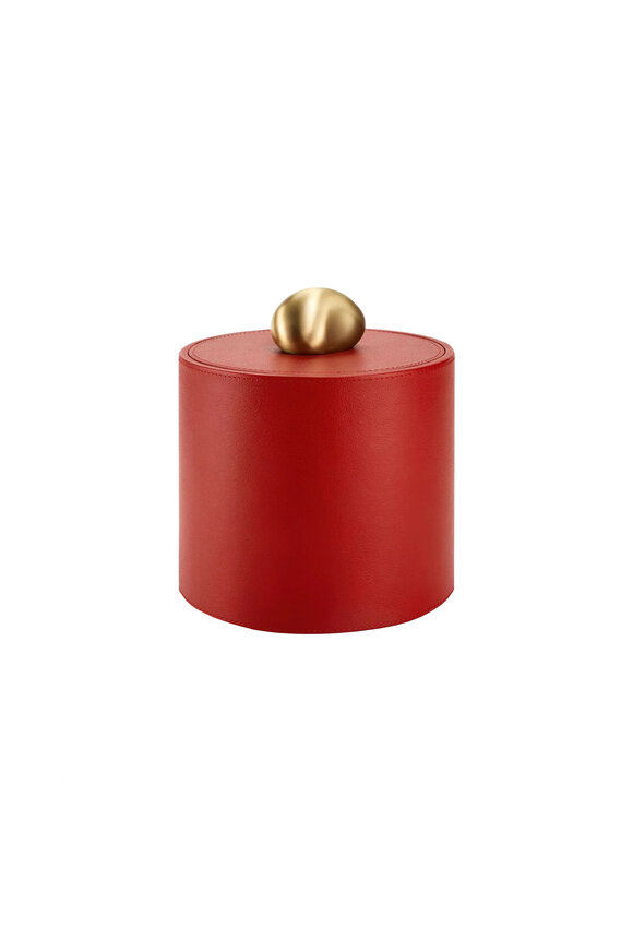Assouline Red Pebble Trinket Box