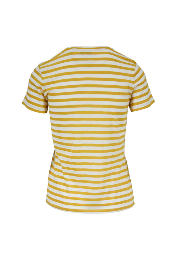 Vince - Limonata Bengal Striped Cotton T-Shirt