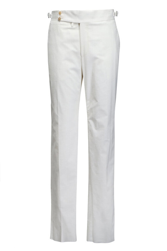 Moncler - Pantalone Sportivo White Pant | Mitchell Stores