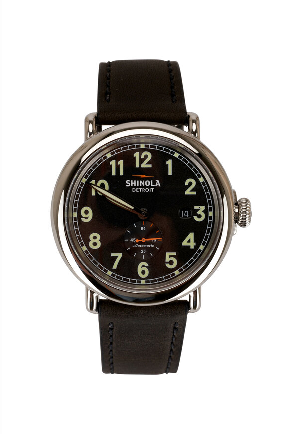 Shinola - Runwell Automatic Black Watch, 45mm