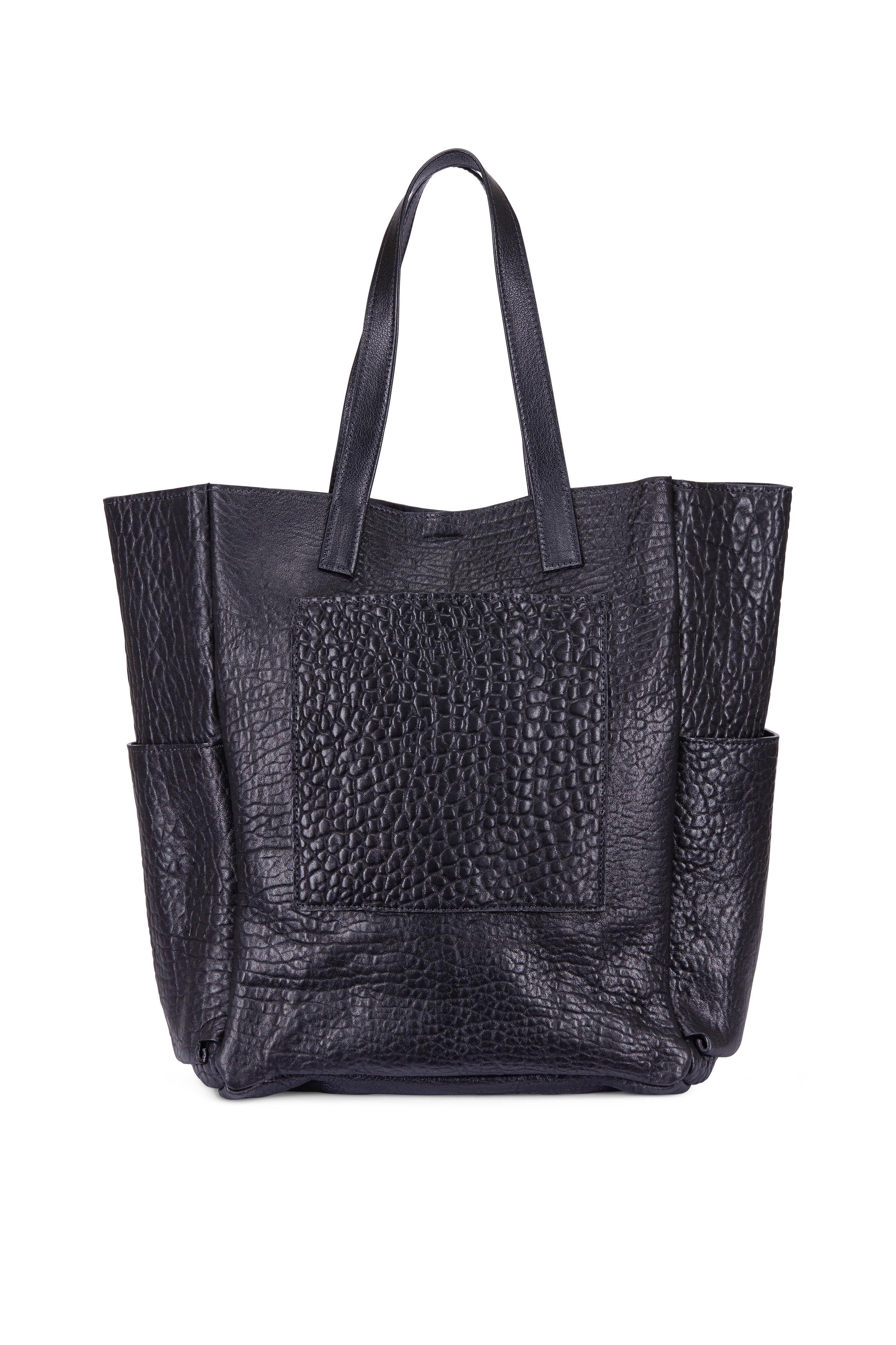 B May Bags - Black Washed Lamb Extra Large Tote