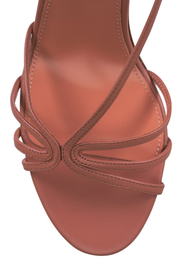 Aquazzura Talk To Me Leather Slingback Sandal, 75mm - view 5