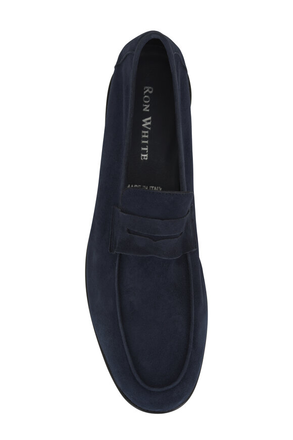 Ron White - Kenneth Navy Suede Loafer