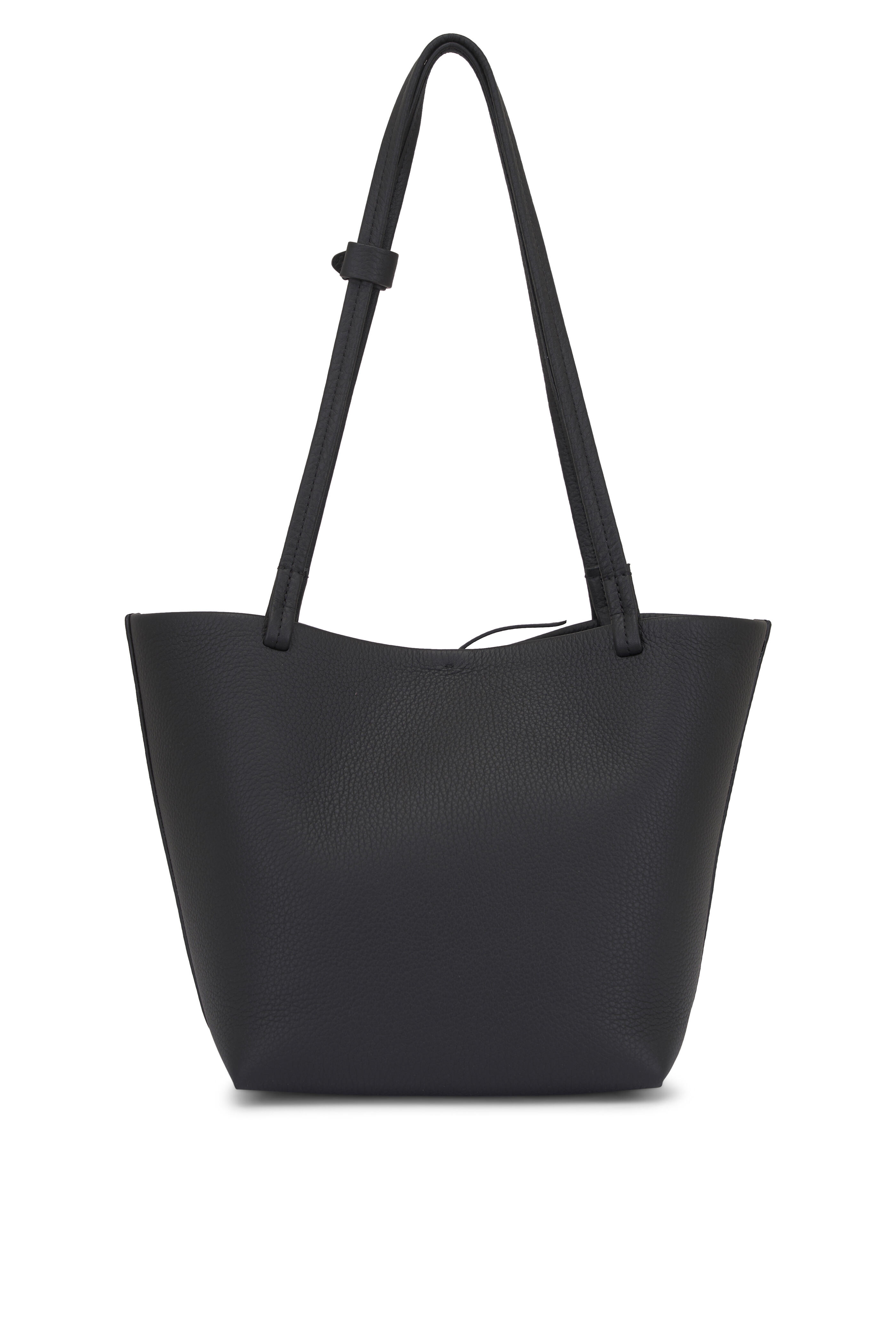 The Row - Medium Park Black Ans Leather Tote