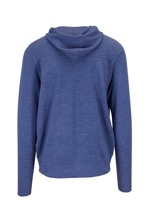 Peter Millar - Crown Comfort Blue Front Zip Hoodie