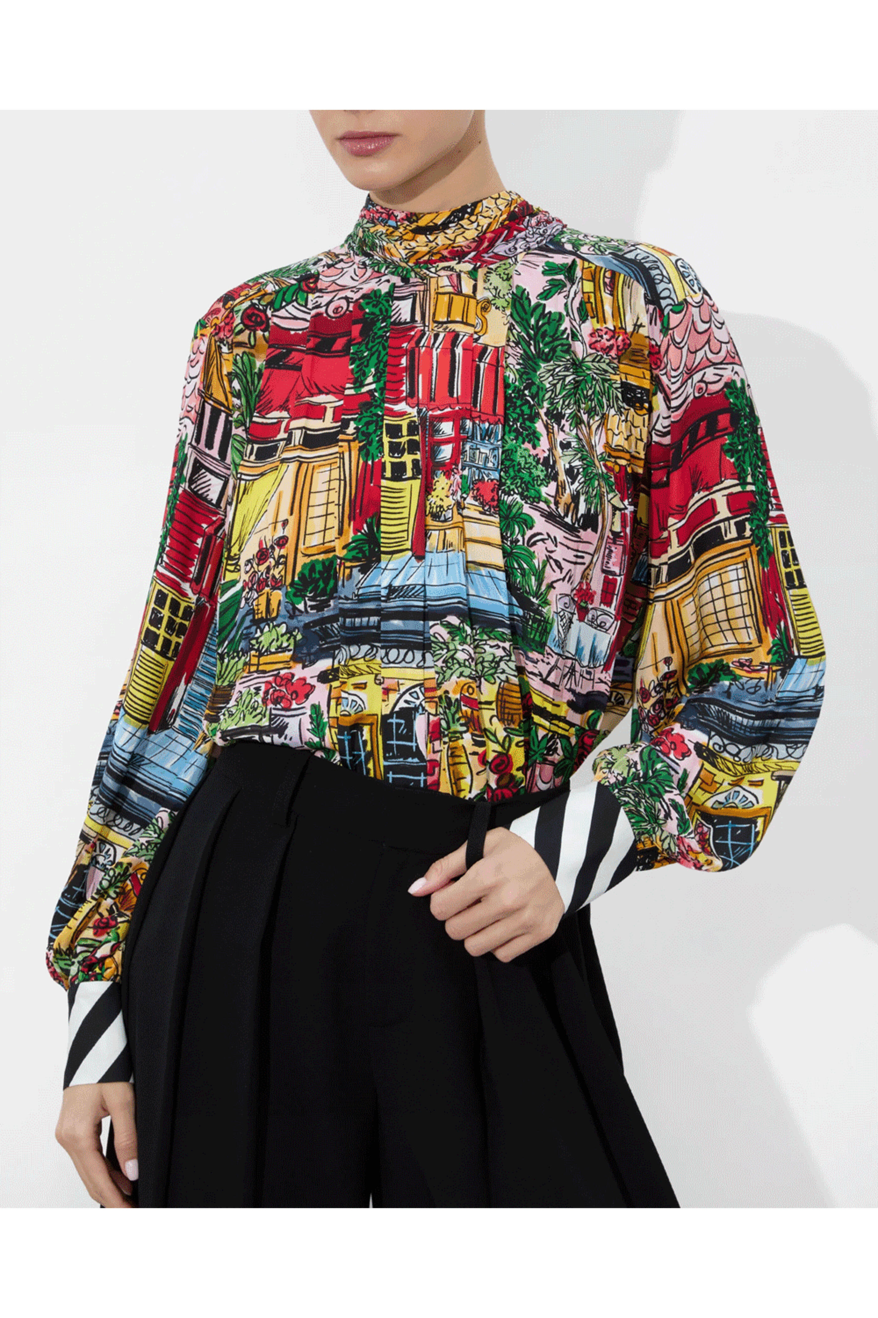 Alice & Olivia - Vacation Dreams Gertrude Blouse