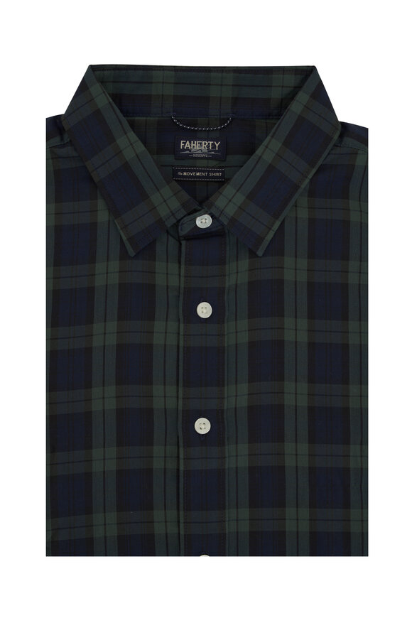 Faherty Brand Movement™ Blackwatch Plaid Sport Shirt