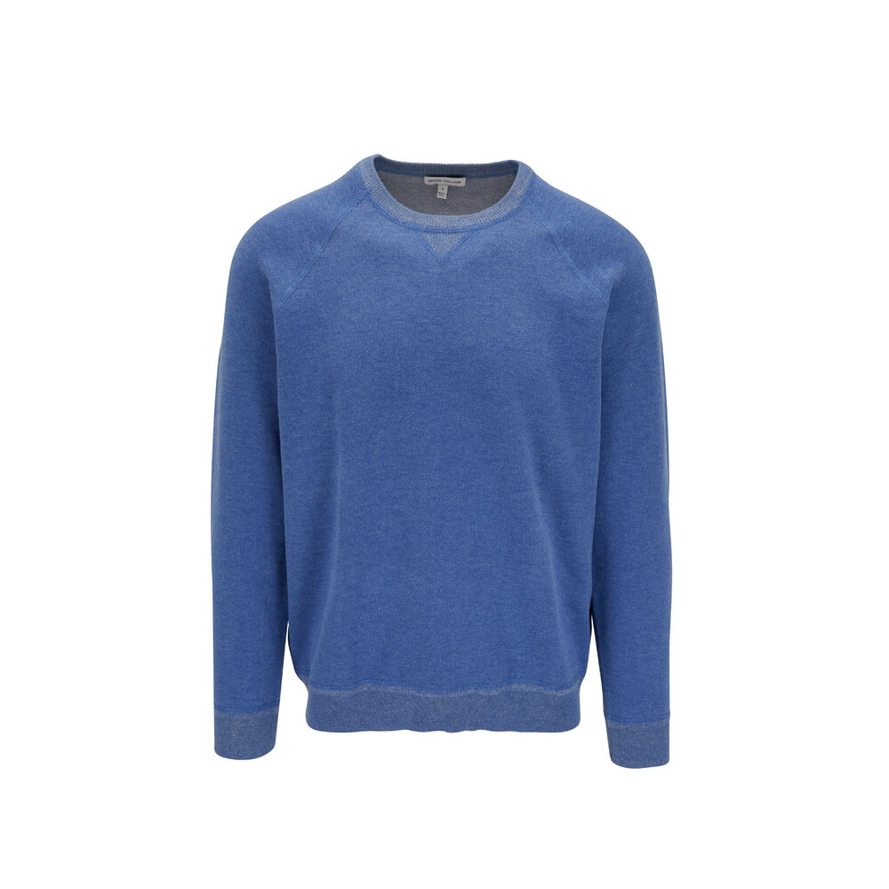 Peter Millar - Hartford Blue Granite Crewneck Sweater