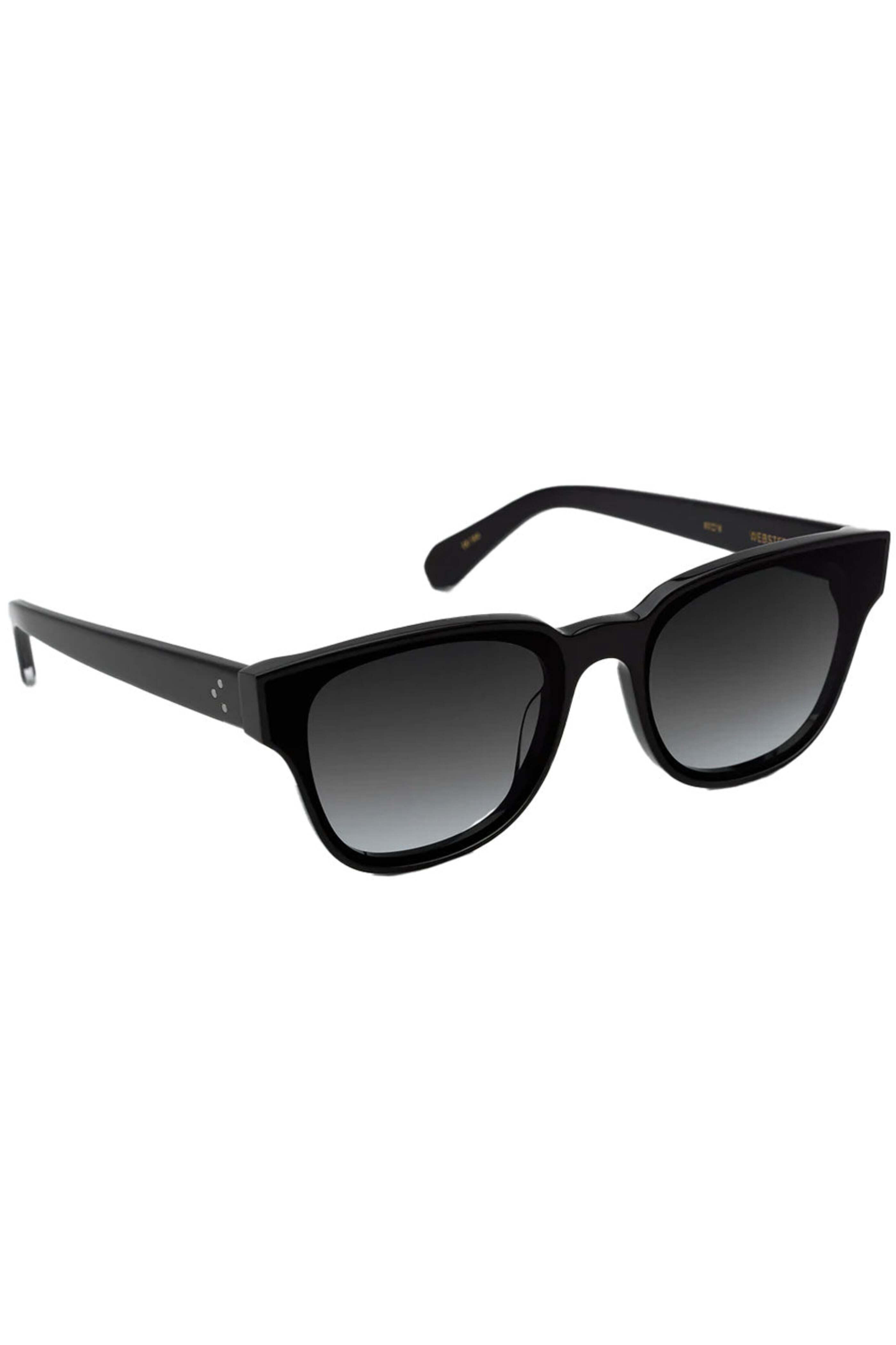 KREWE Black Rectangular Sunglasses Krewe Carter Sunglasses in Black Tea | Shop Eleanor main image 4