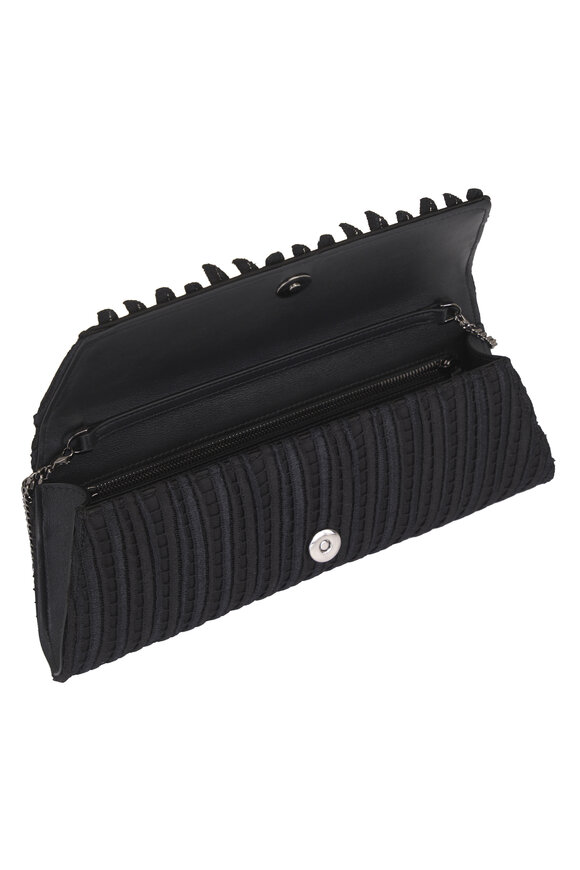Akris Small Anouk Trapezoid Black Clutch - view 4