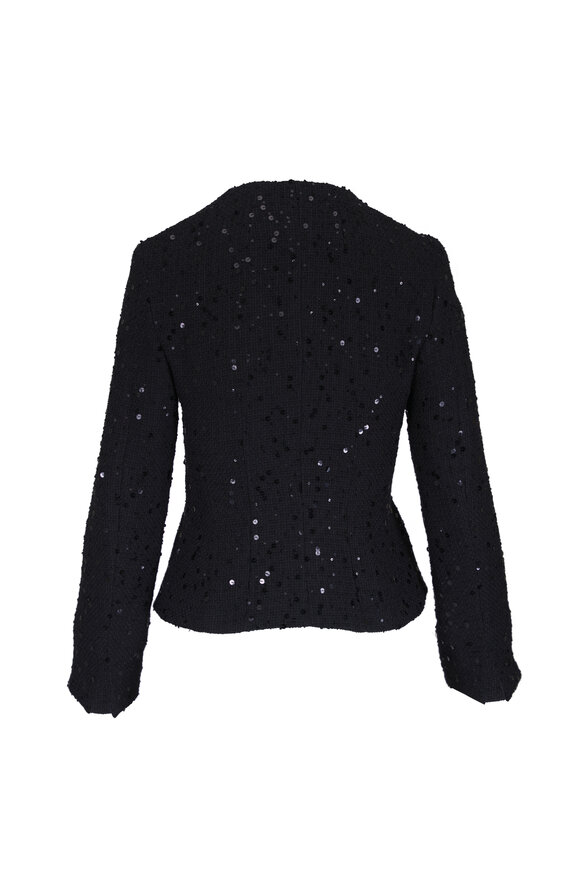 Akris Kelis Black Sequin Embellished Jacket - view 3