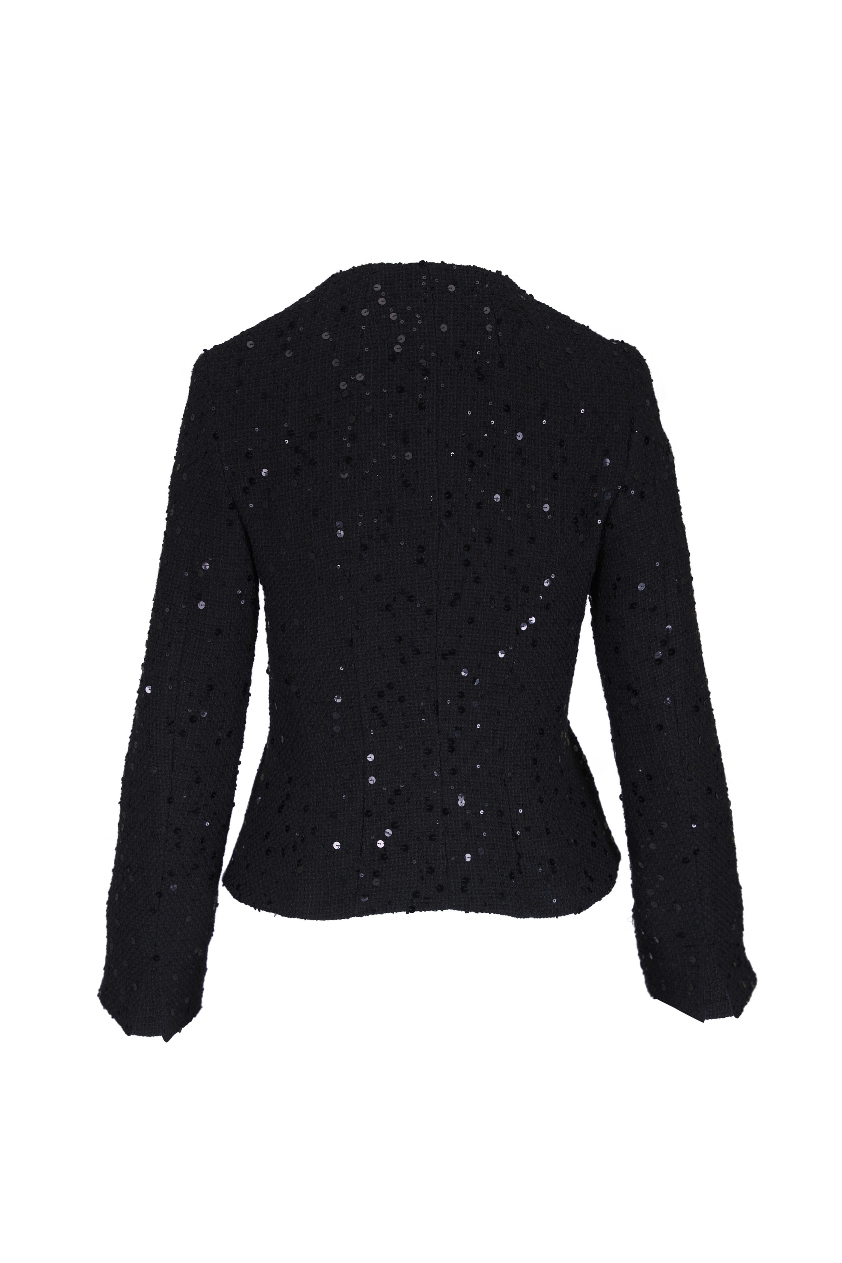 Akris - Kelis Black Sequin Embellished Jacket - view 3