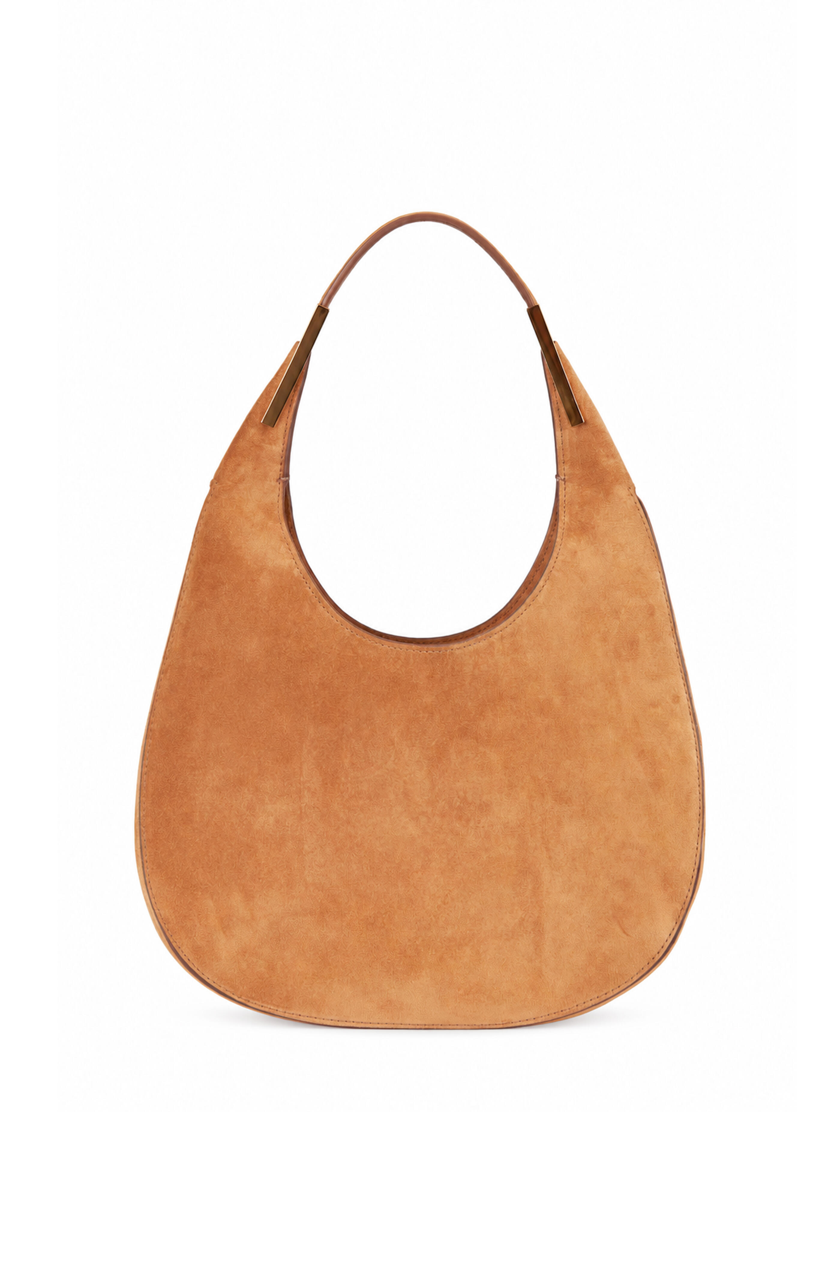 Savette - Small Florence Saddle Suede Hobo Bag - view 1
