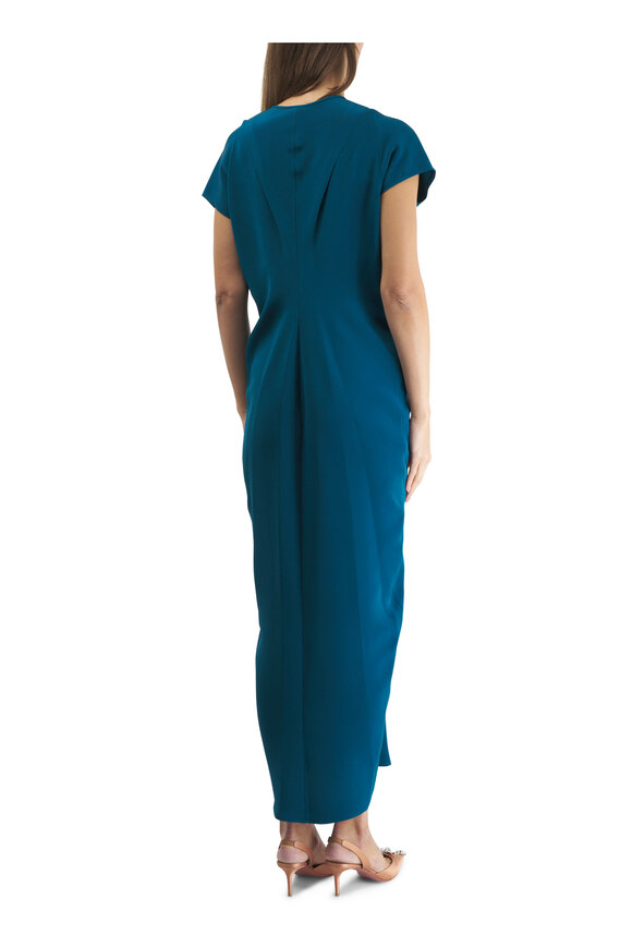 Zero + Maria Cornejo - Long Muse Aegean Blue Silk Dress