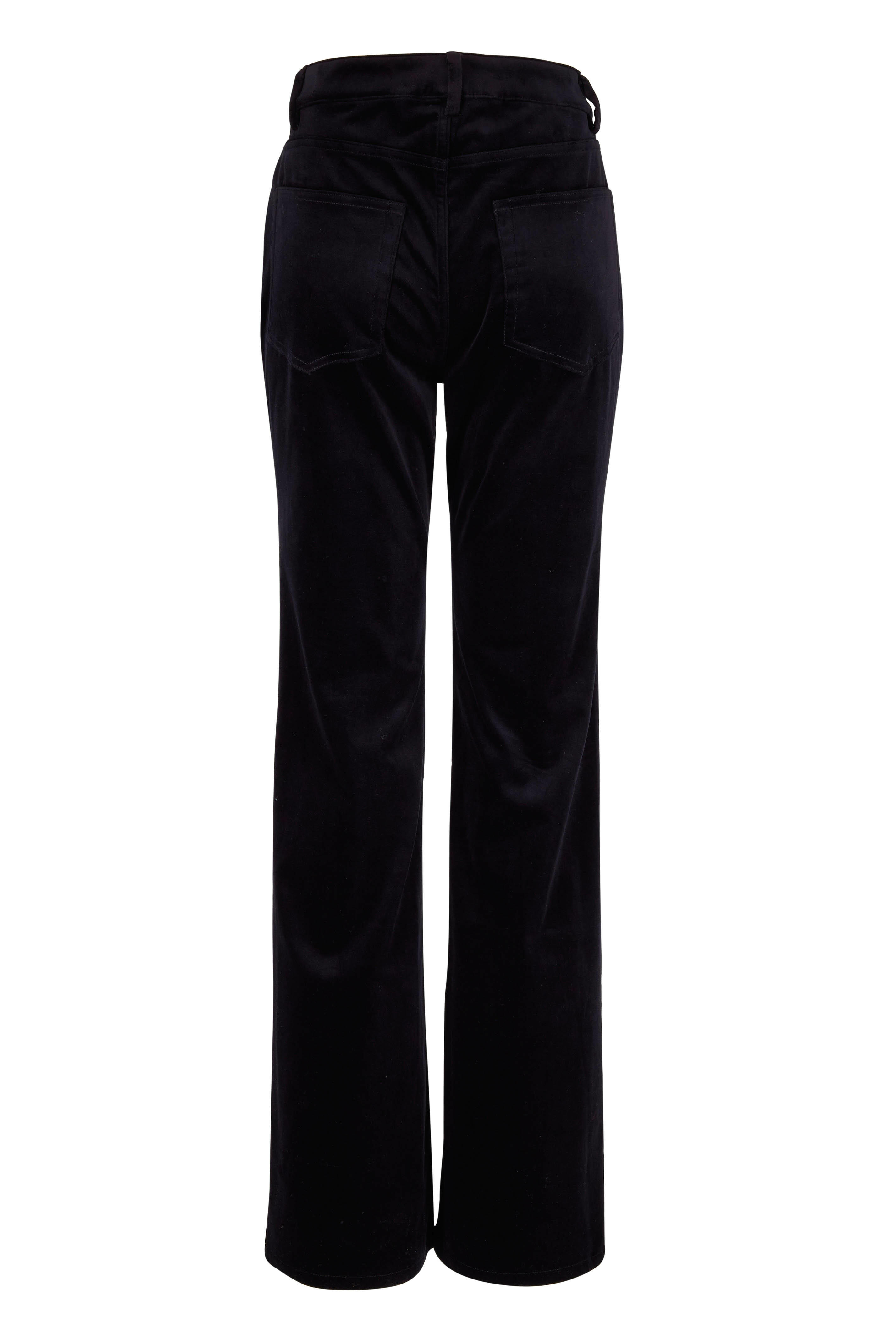 Nili Lotan - Celia Black Velvet Pant