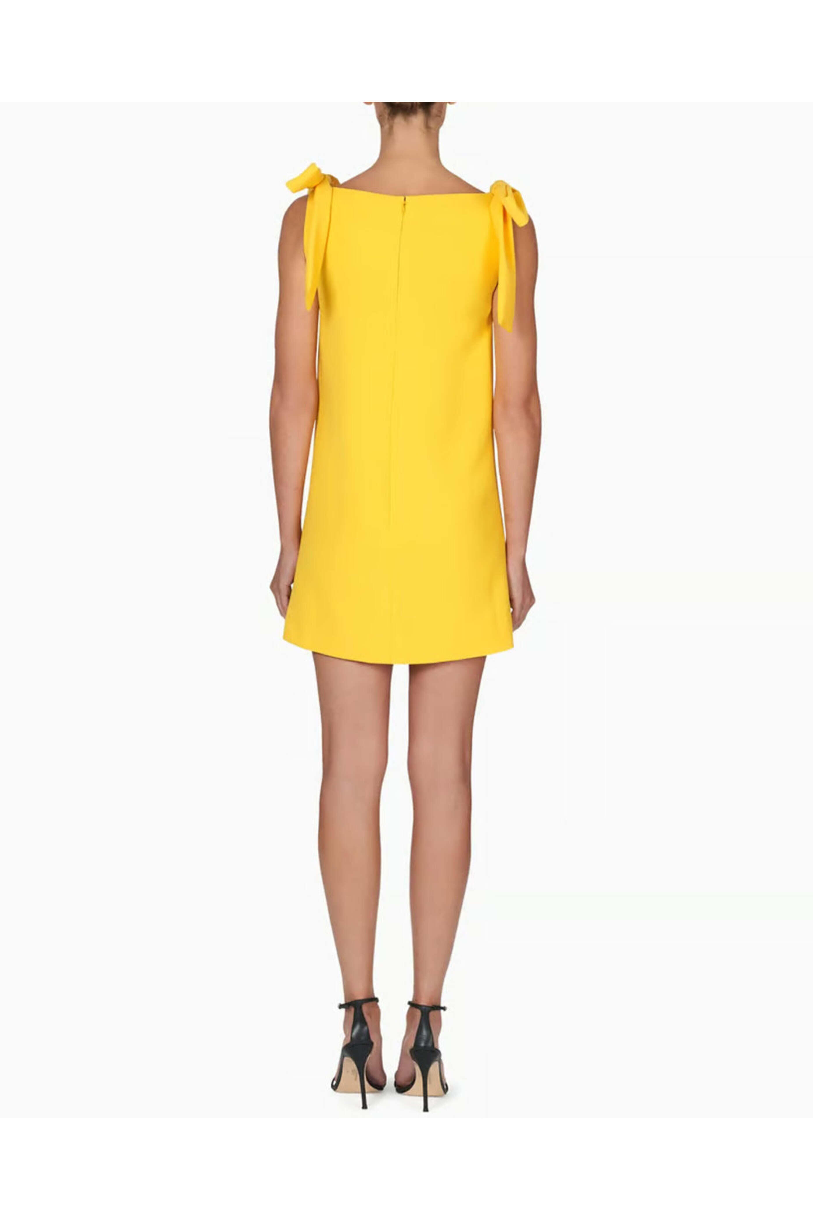 Carolina Herrera - Taxi Cab Embellished Sleeveless Shift Dress