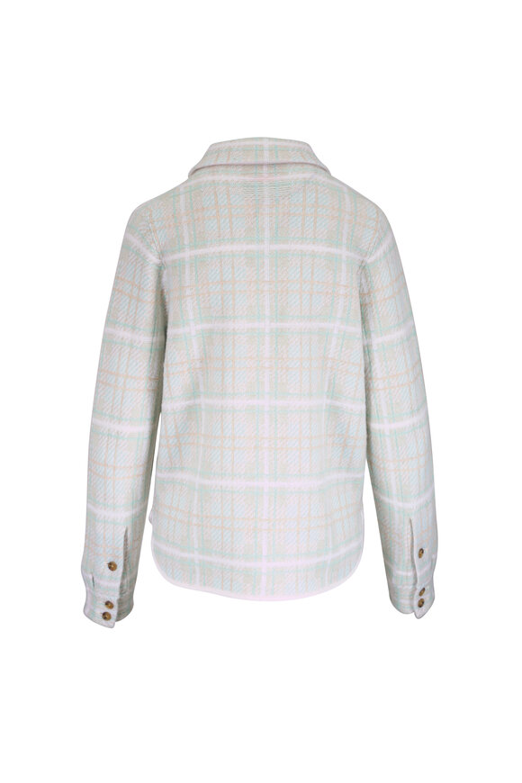 Guest in Residence Dylan Seaglass Plaid Cashmere Shirt - view 3
