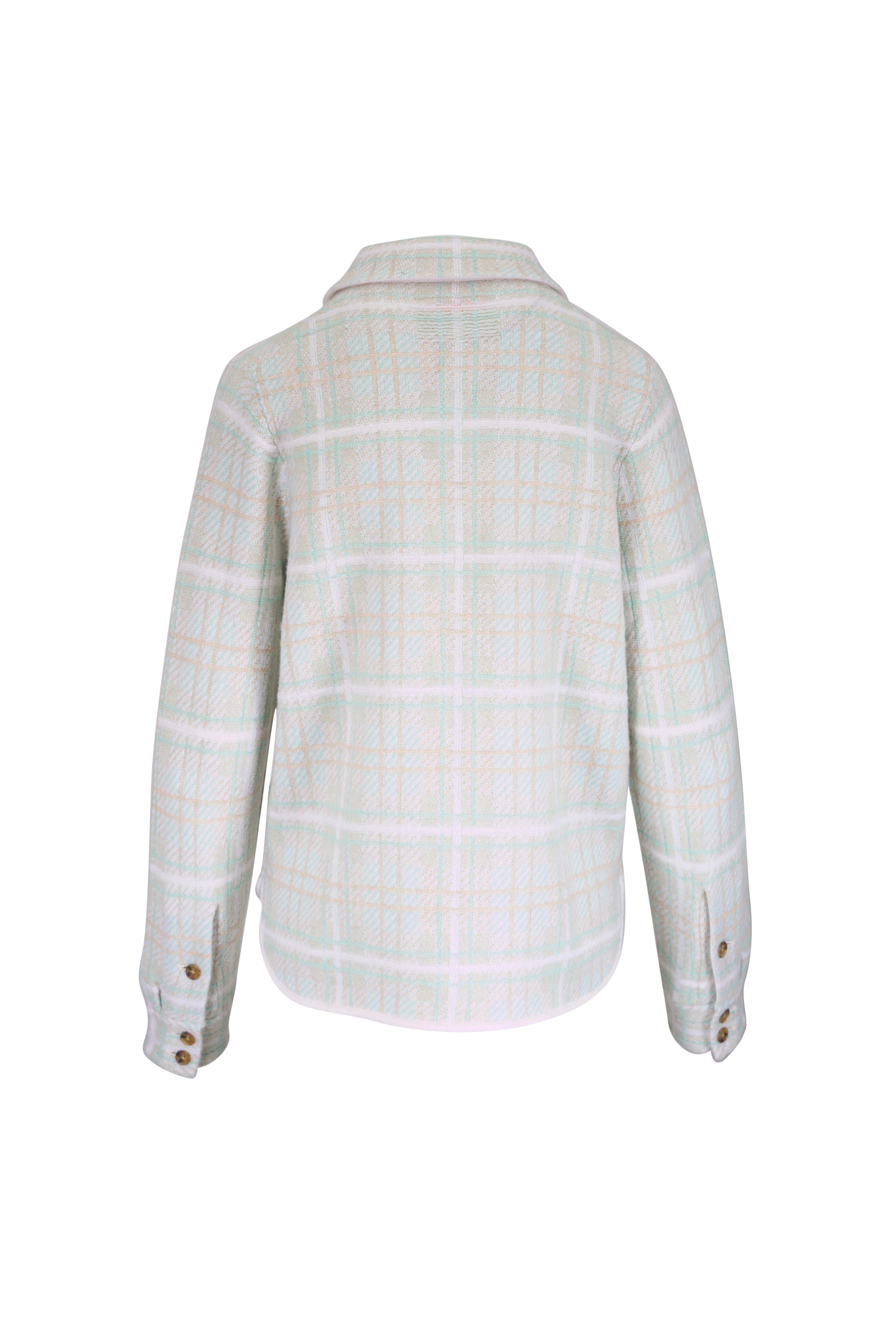 Guest in Residence - Dylan Seaglass Plaid Cashmere Shirt
