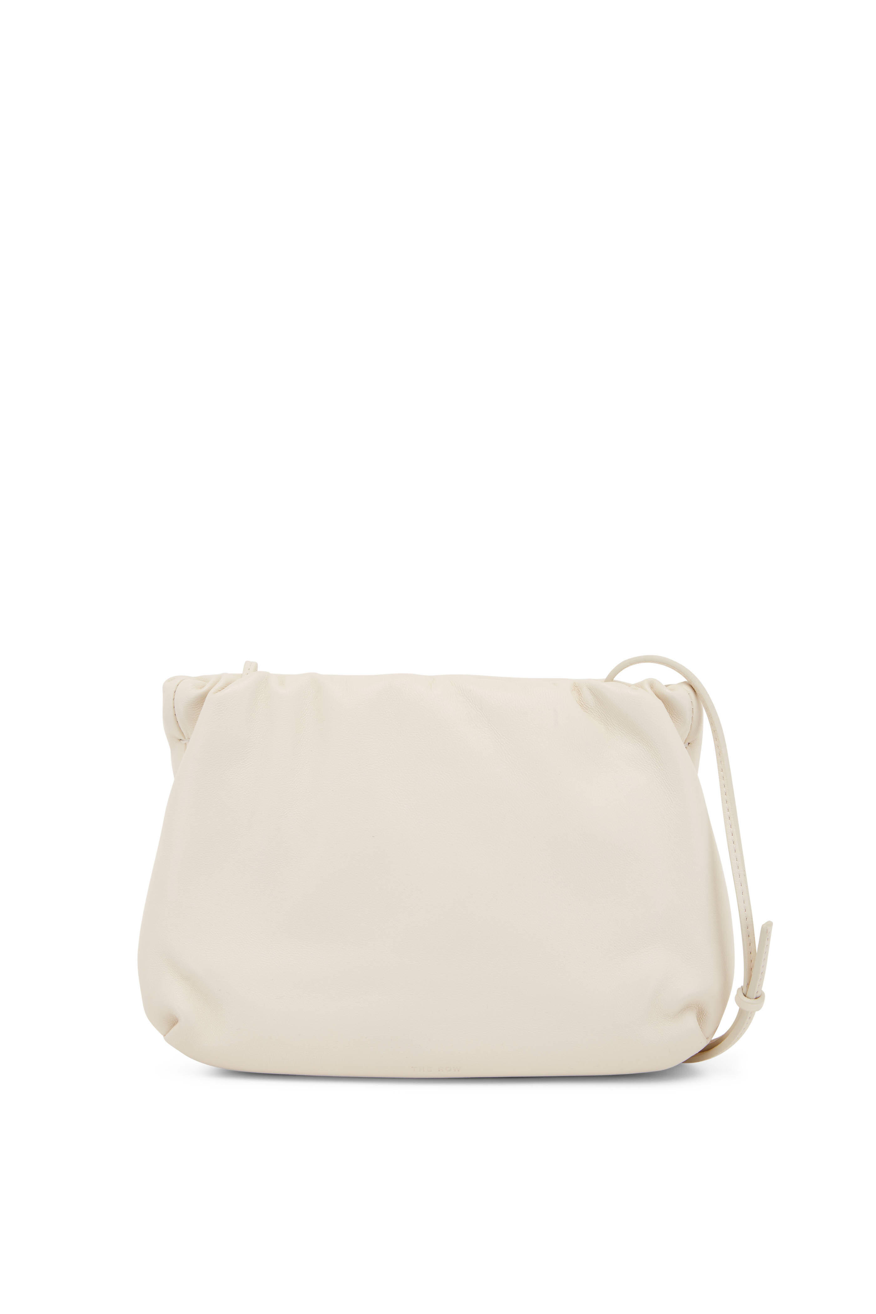 The Row - Bourse Ivory Leather Clutch | Mitchell Stores