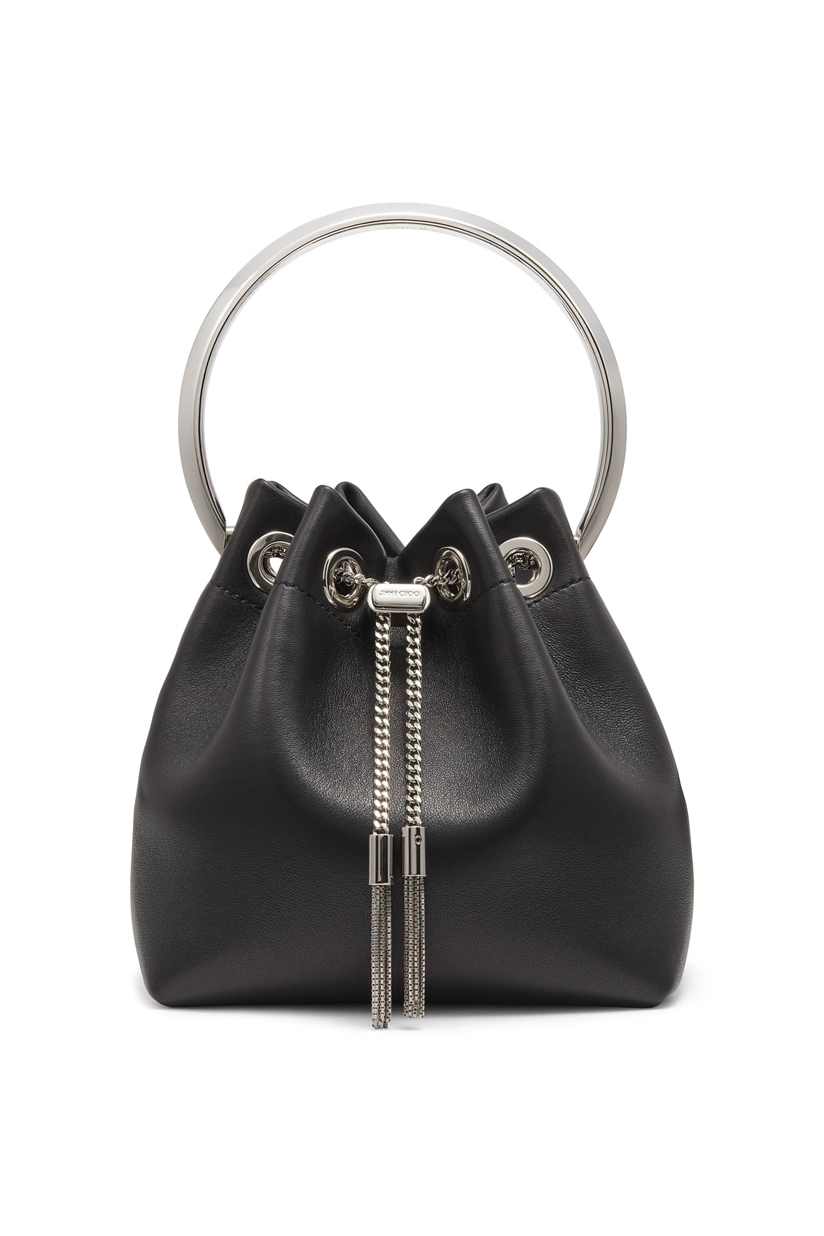 Gold-tone nappa leather jimmy discount choo eve bucket bag