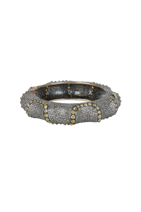 Loren Jewels - 14K Gold & Silver Champagne Diamond Bracelet