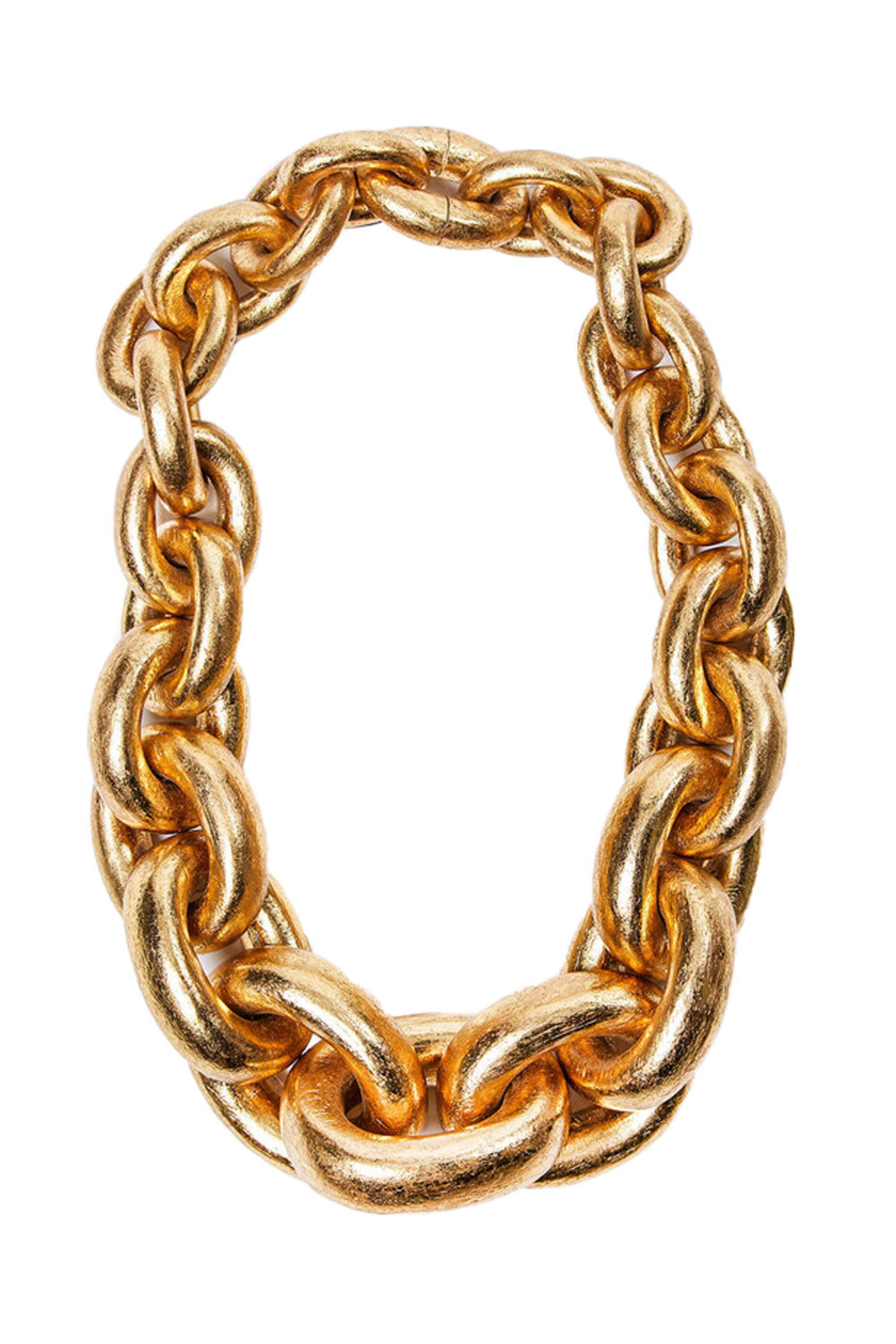 Monies - Chunky Gold Foil Chain Necklace