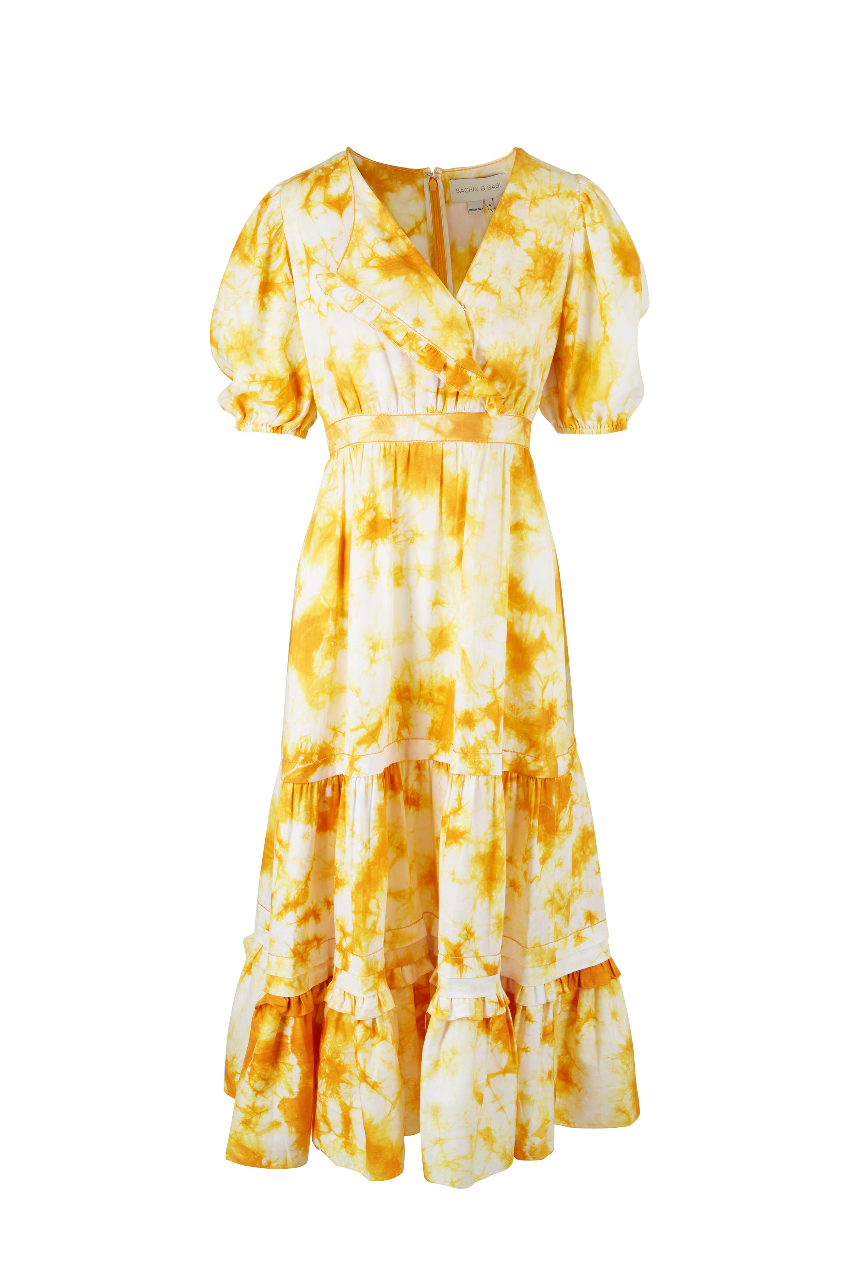 Sachin + Babi - Maelen Yellow Tie Dye Dress