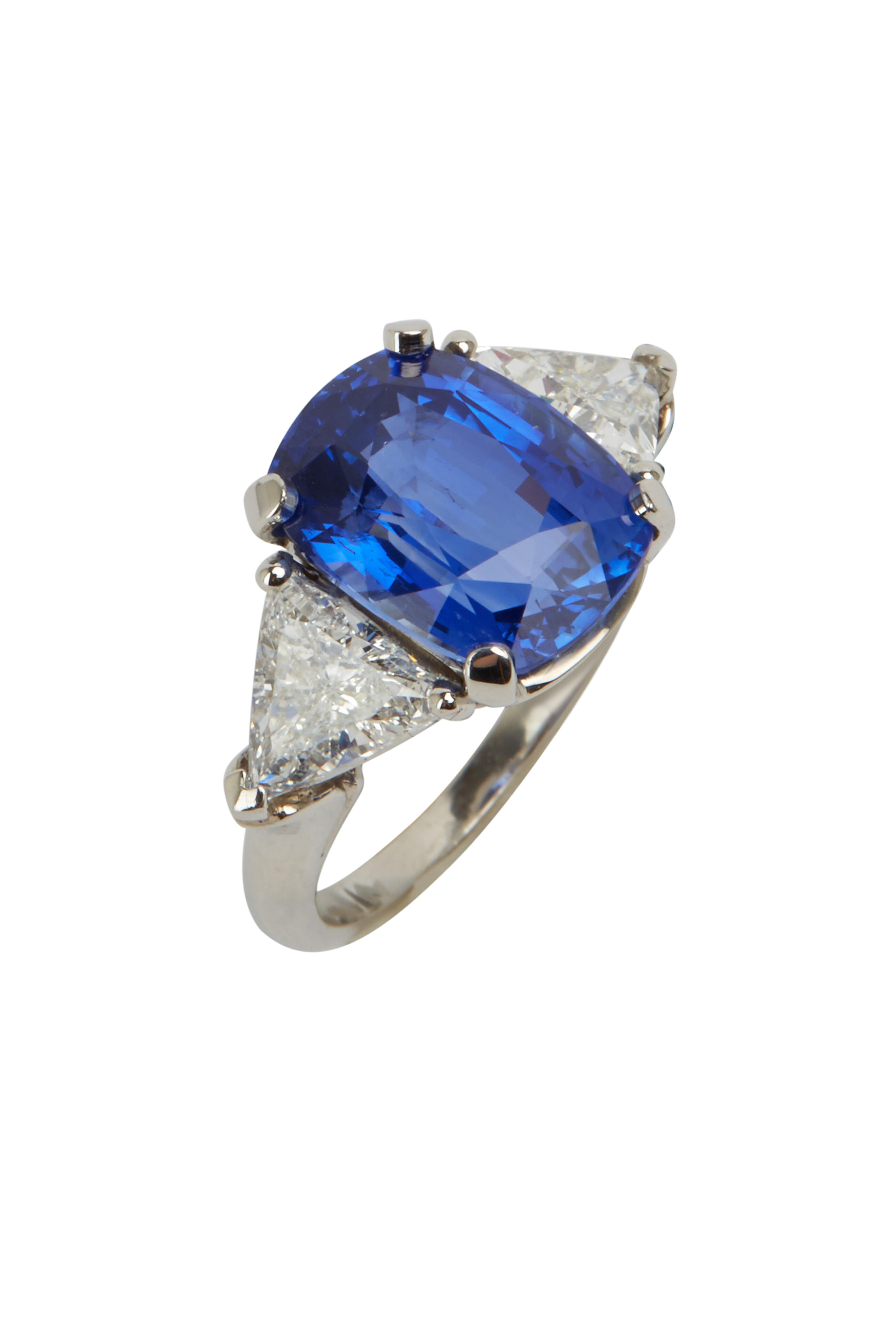 Oscar Heyman - Platinum Sapphire & Diamond Ring