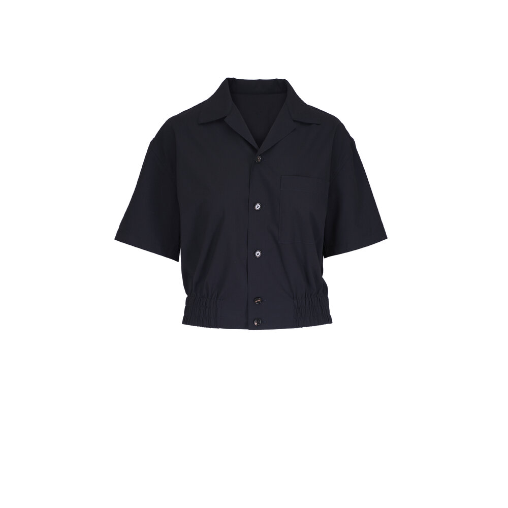 【可愛くクールに♪】BOTTEGA VENETA Navy Blue Wool Montgomery Bottega Veneta Felted Wool Double-Breasted Coat | Saks Fifth